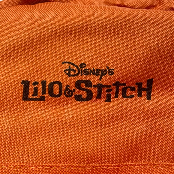 NWOT Disney Lilo & Stitch Orange Floral Backpack - Picture 3 of 5